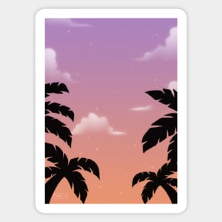 Palm vibes Sticker